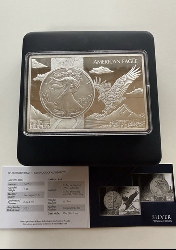 999 silber american eagle - oz,