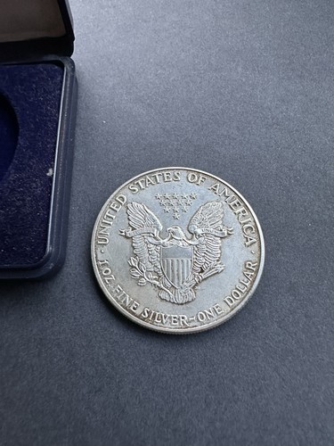 1989 american silver eagle one - silver,