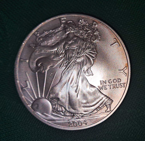 2004 american silver eagle - 2004,