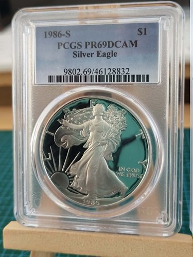 1986 1oz american silver - s,