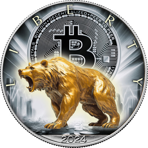 Silbermünze eagle bär oz - eagle,