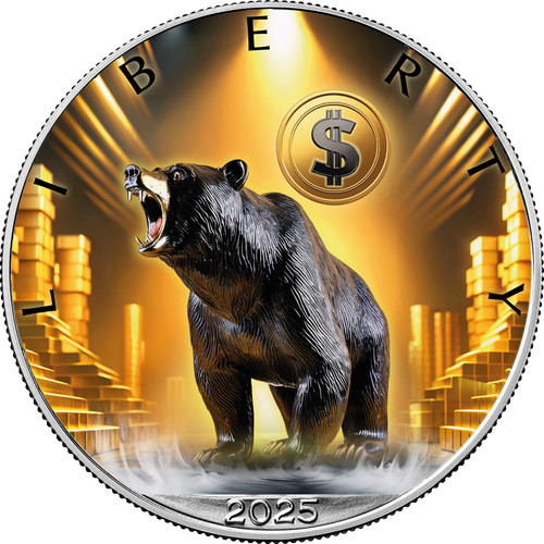 Silbermünze eagle bär - eagle, oz